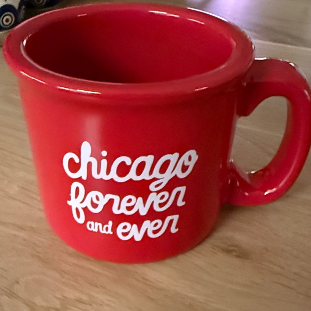 Red Ceramic Mug - Chicago Forever and Ever